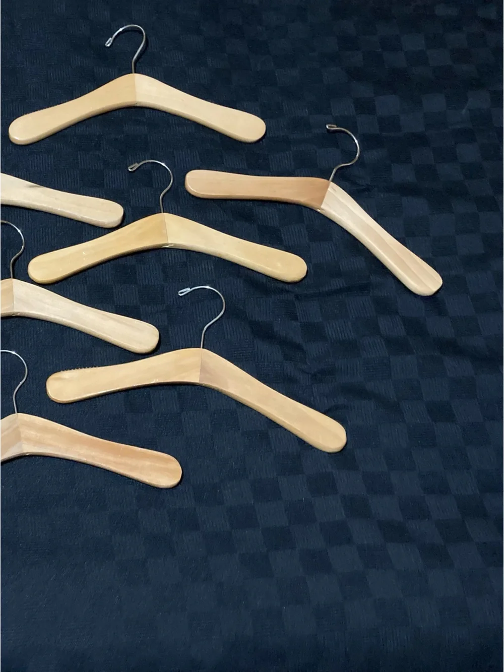 Natural Wood Kids Hangers - Light Wood Finish (Set of 10)
